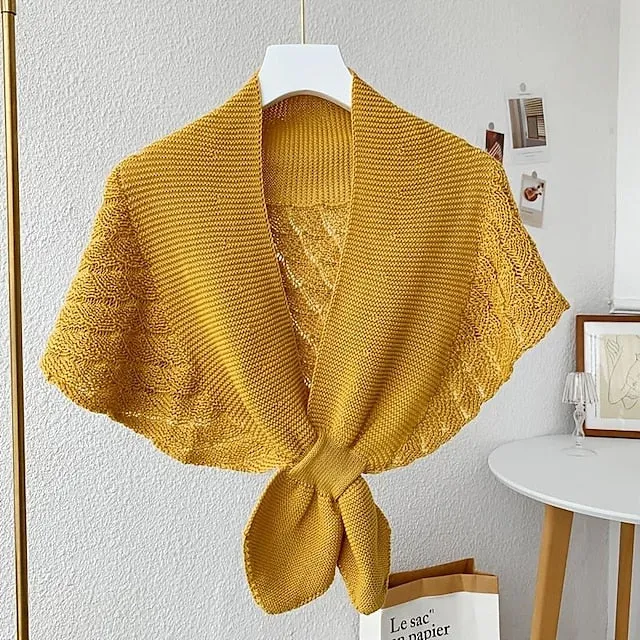 Womens Knitted Vest Shoulder Scarf Stylish and Feel Cozy Daily Wear For Wedding