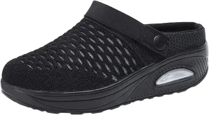 Women's Orthopedic Clogs with Air Cushion Support to Reduce Back and Knee Pressure Mesh Shoes Slip-On Slippers