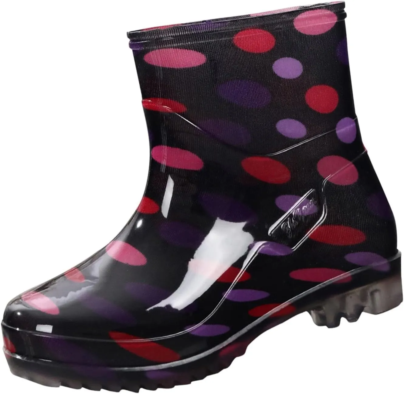 Women's Rain Boots Waterproof Mid Calf Rubber Garden Water Boots Fashion Cute Outdoor Work Mud Boots