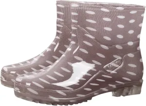 Women's Rain Boots Waterproof Mid Calf Rubber Garden Water Boots Fashion Cute Outdoor Work Mud Boots