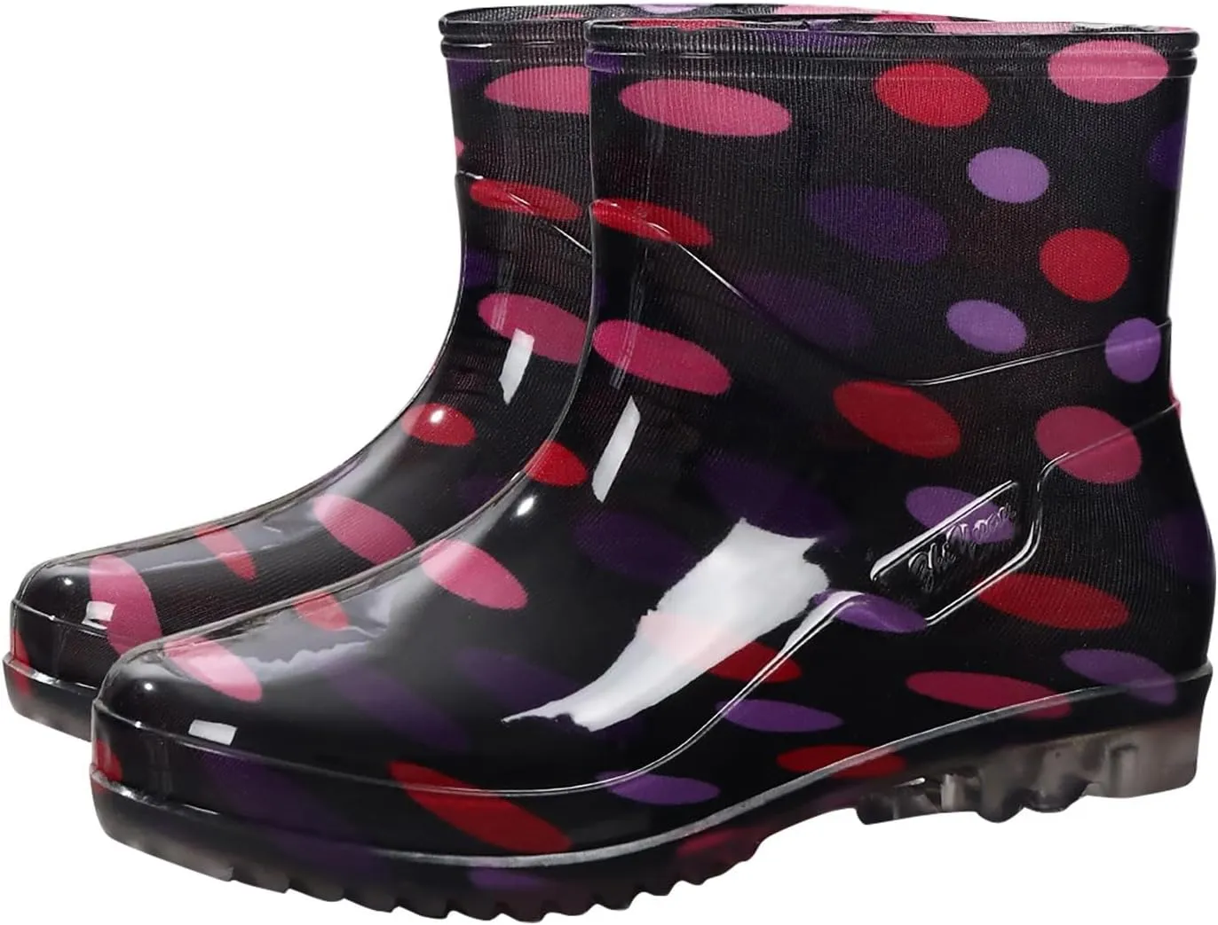 Women's Rain Boots Waterproof Mid Calf Rubber Garden Water Boots Fashion Cute Outdoor Work Mud Boots