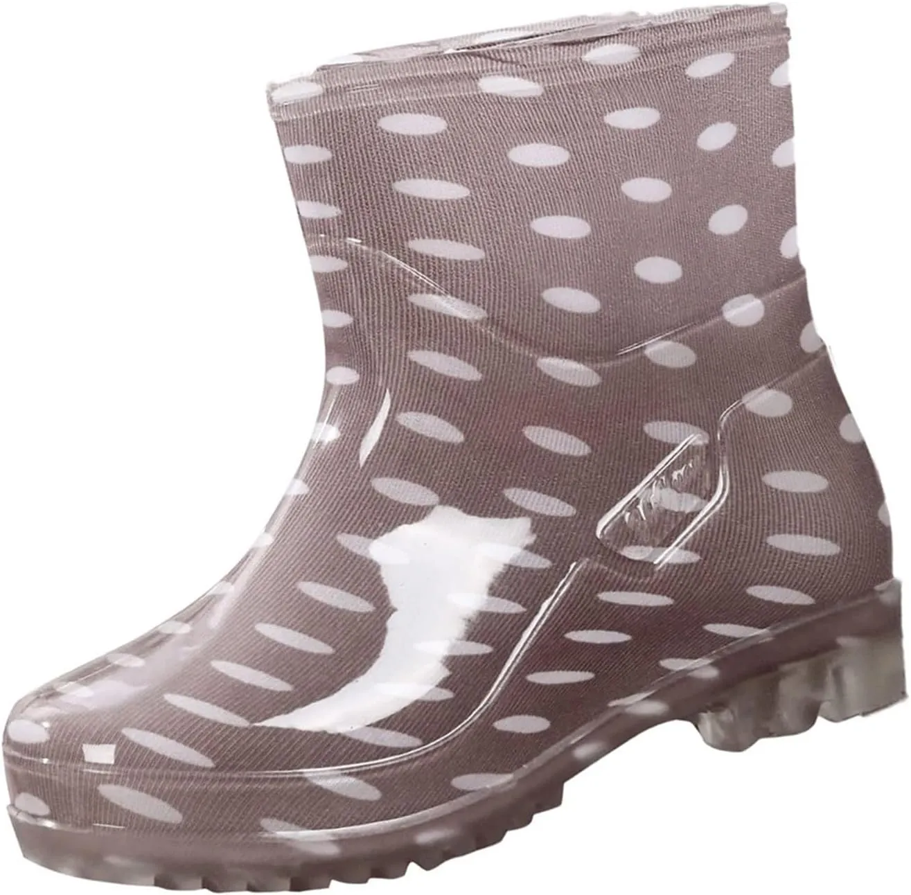Women's Rain Boots Waterproof Mid Calf Rubber Garden Water Boots Fashion Cute Outdoor Work Mud Boots