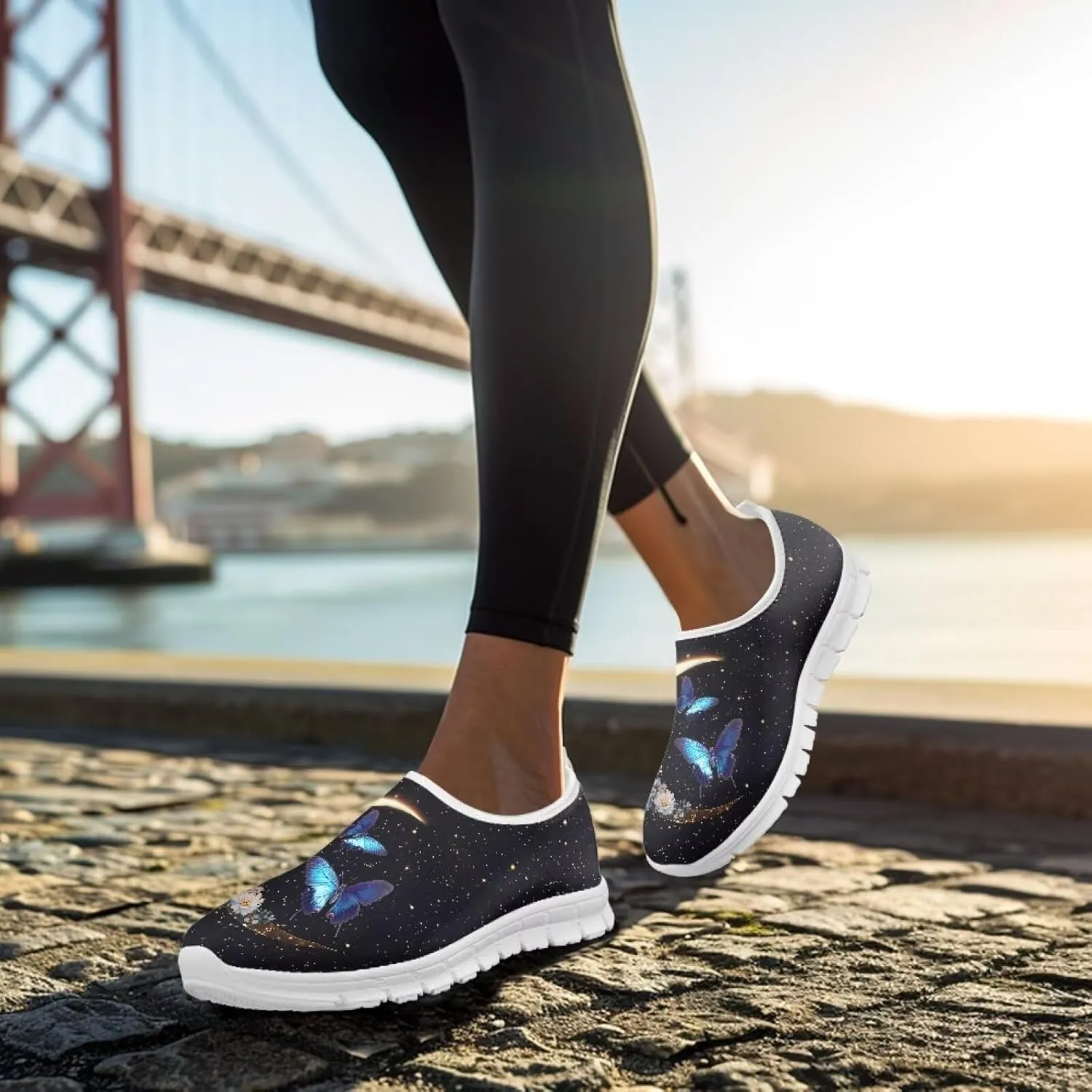 Women's Sneakers Casual Breathable Tennis Workout Sneakers Slip-On Non-Slip Yoga Running Walking Shoes for Women US 5.5-11.5