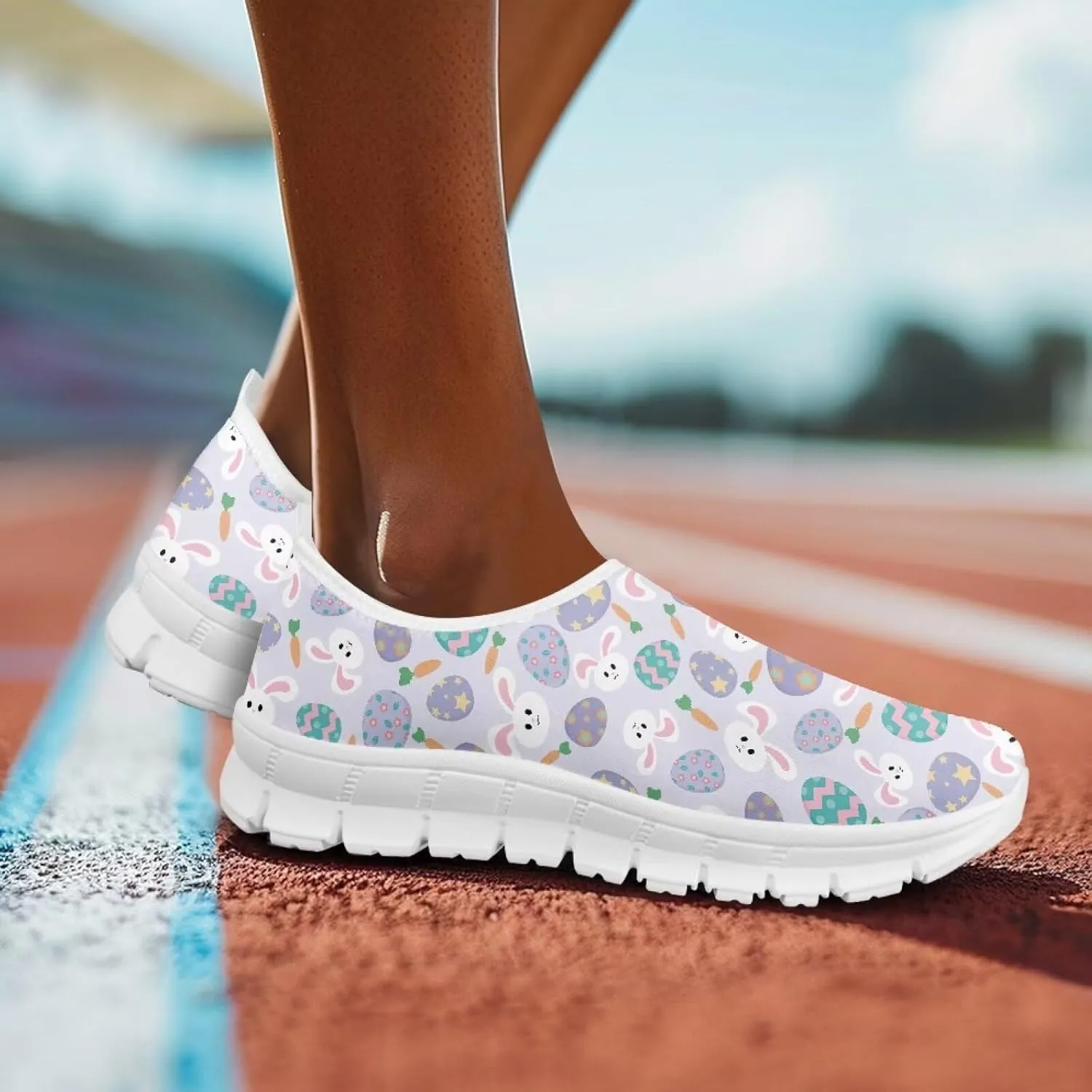Women's Sneakers Casual Breathable Tennis Workout Sneakers Slip-On Non-Slip Yoga Running Walking Shoes for Women US 5.5-11.5