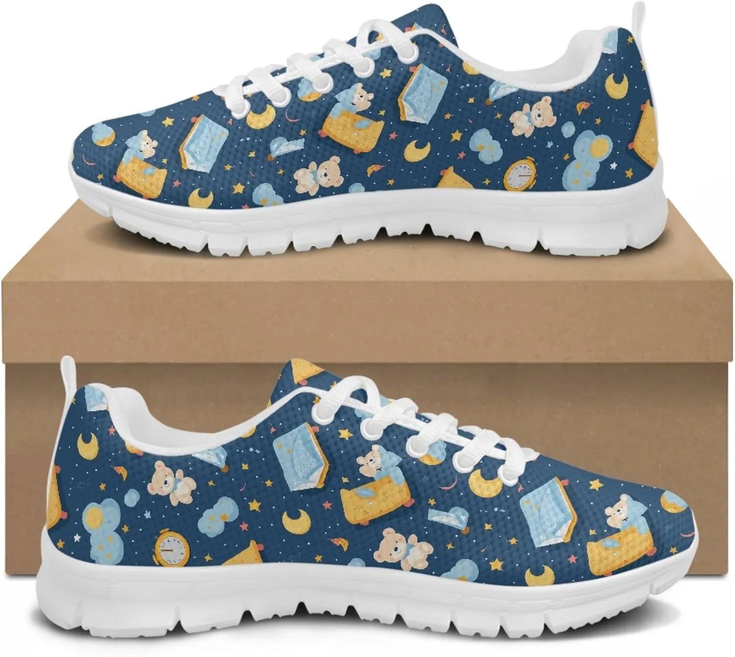 Women's Sports Trainer Running Shoes Adults Causal Travel Shoe Outdoor Walking Low Heel Lace up Sneakers Breathable Flexible for Lady