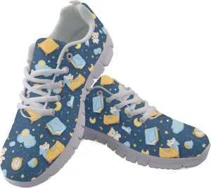 Women's Sports Trainer Running Shoes Adults Causal Travel Shoe Outdoor Walking Low Heel Lace up Sneakers Breathable Flexible for Lady
