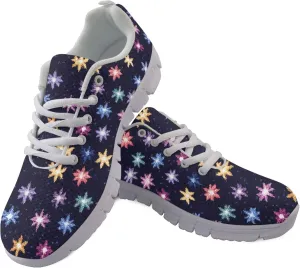 Women's Sports Trainer Running Shoes Adults Causal Travel Shoe Outdoor Walking Low Heel Lace up Sneakers Breathable Flexible for Lady