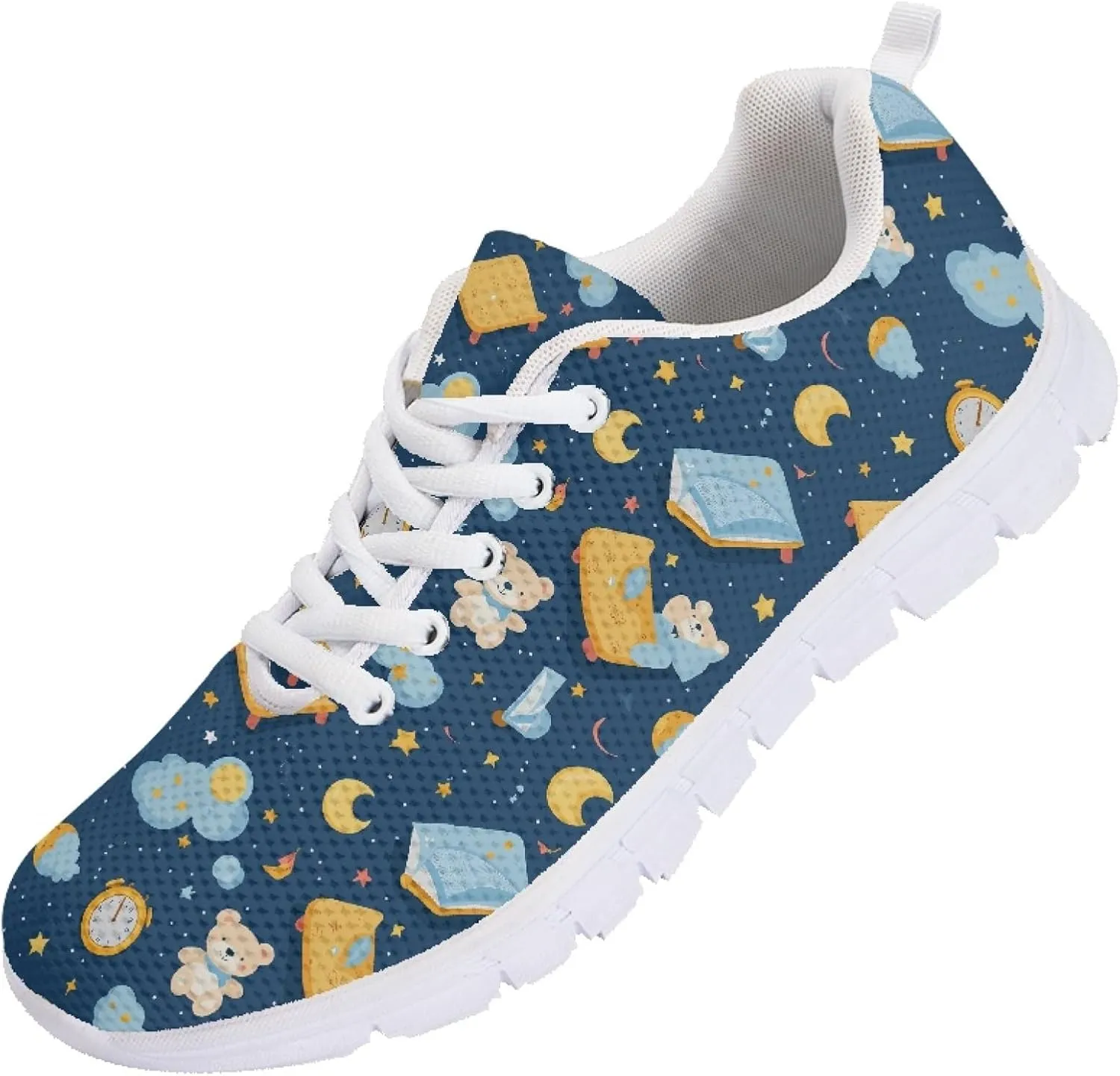 Women's Sports Trainer Running Shoes Adults Causal Travel Shoe Outdoor Walking Low Heel Lace up Sneakers Breathable Flexible for Lady