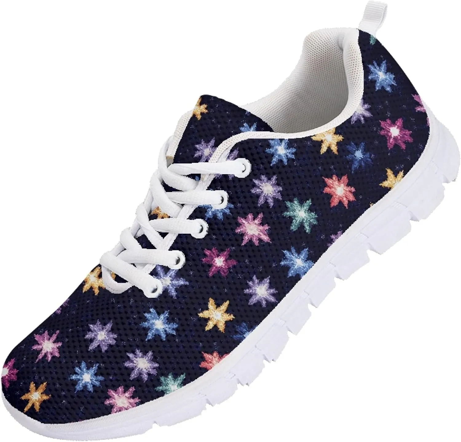 Women's Sports Trainer Running Shoes Adults Causal Travel Shoe Outdoor Walking Low Heel Lace up Sneakers Breathable Flexible for Lady