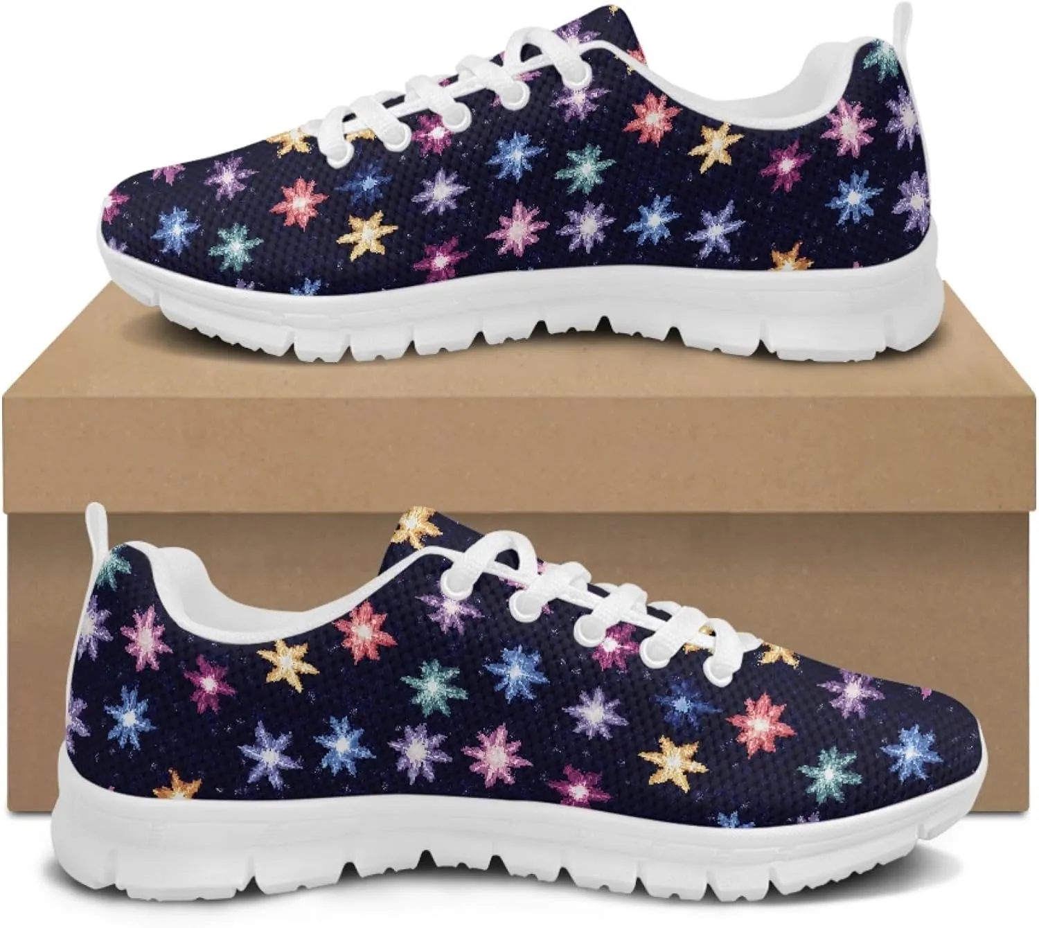 Women's Sports Trainer Running Shoes Adults Causal Travel Shoe Outdoor Walking Low Heel Lace up Sneakers Breathable Flexible for Lady