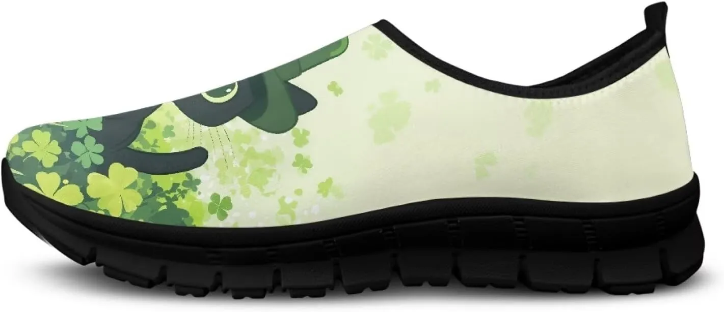 Women's St Patrick's Day Shoes Casual Cozy Hiking Exercise Running Yoga Workout Shoes Slip-On Lightweight Non-Slip Sneaker for Women US 5.5-11.5