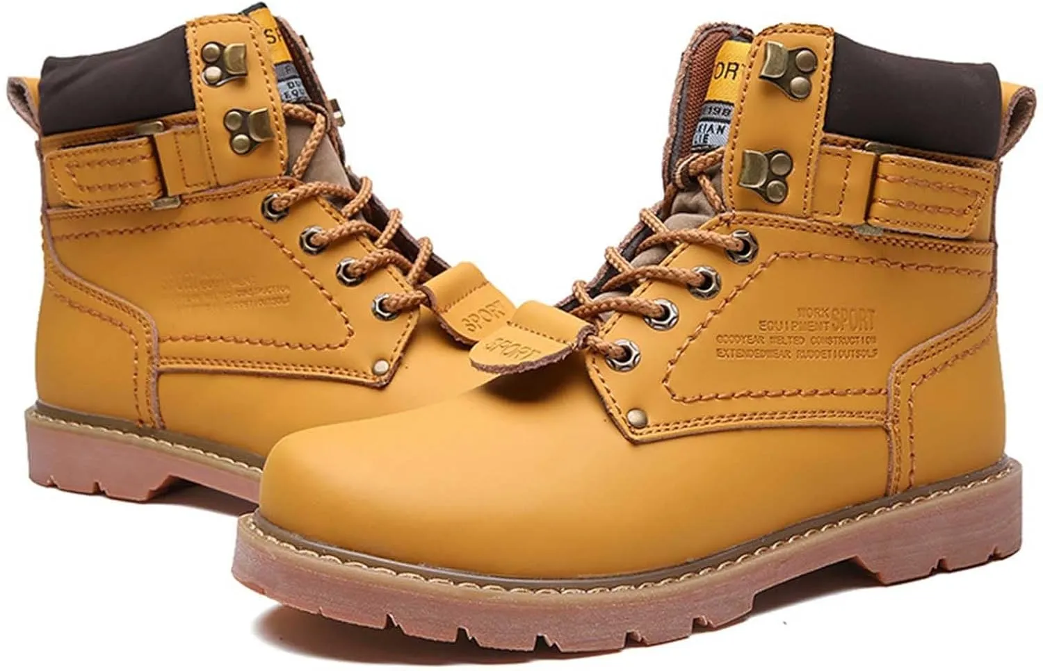 Work Boots for Men Soft Toe Hiking Sneakers Warm Booties Womens Safety Shoes Non Slip Waterproof Outdoor Shoes Lightweight Anti Slip Hike Grounded Footwear