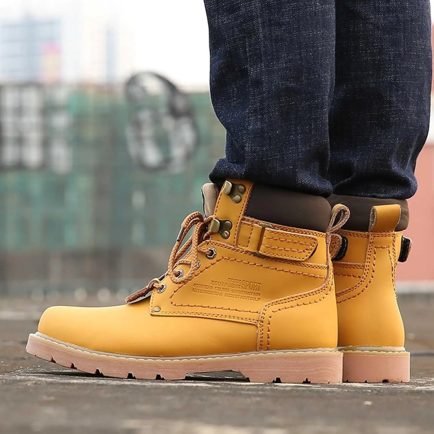 Work Boots for Men Soft Toe Hiking Sneakers Warm Booties Womens Safety Shoes Non Slip Waterproof Outdoor Shoes Lightweight Anti Slip Hike Grounded Footwear