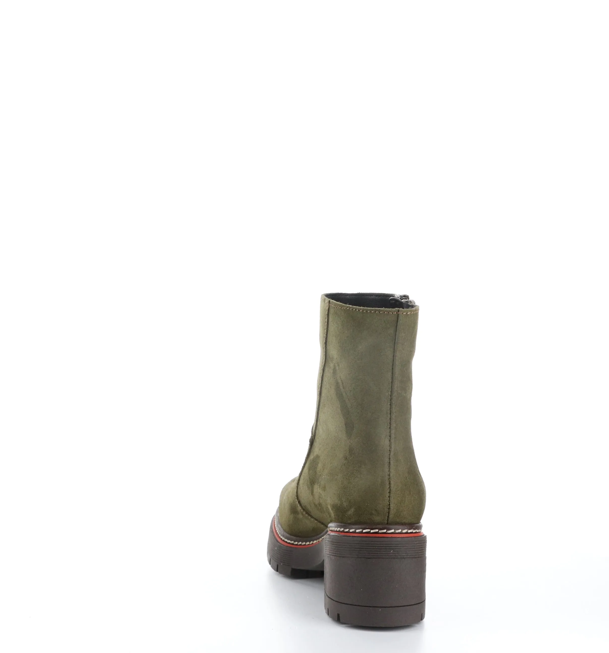 ZAP Olive Zip Up Ankle Boots