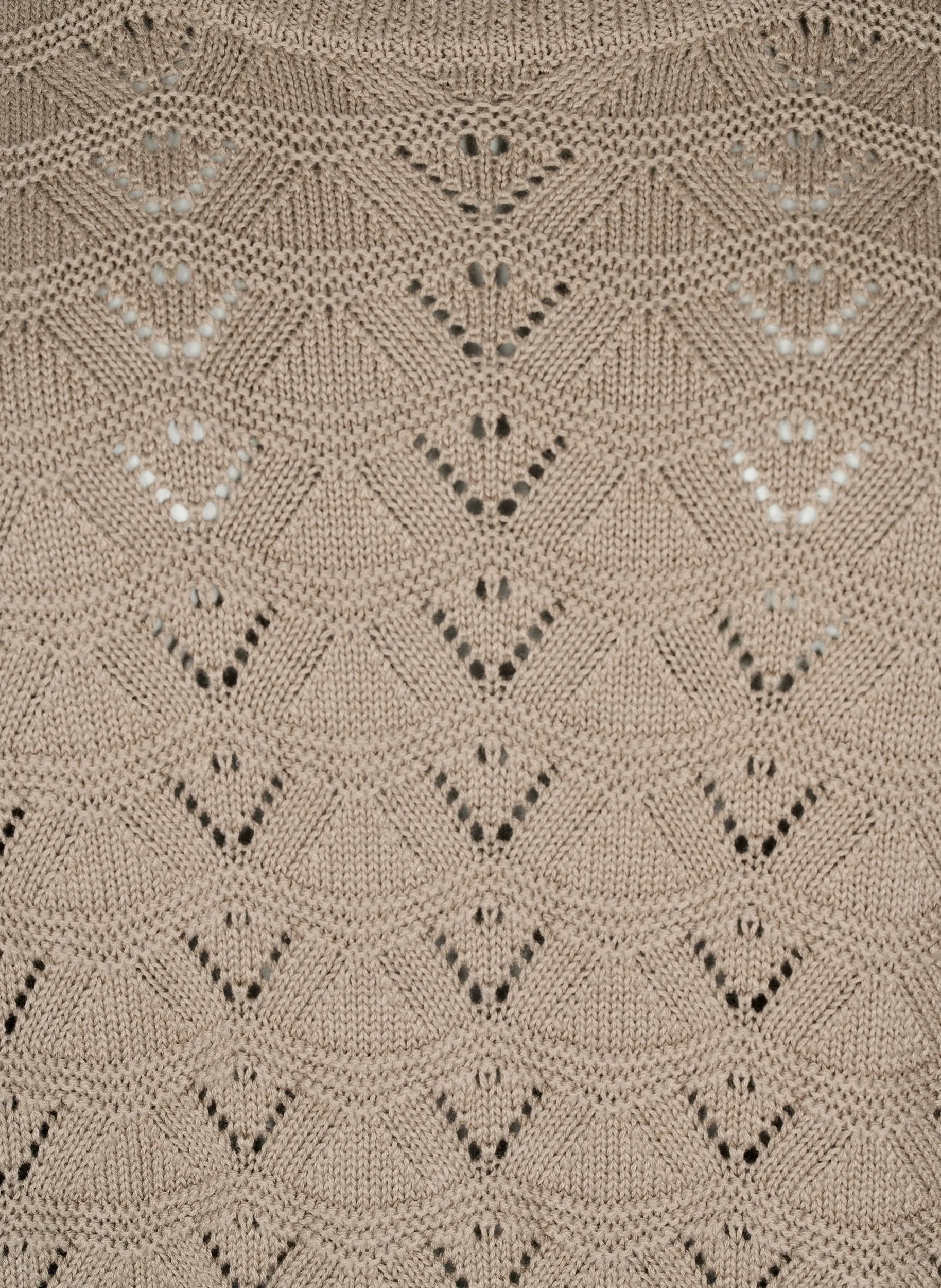 Zizzi Emmi Knit Jumper in Taupe